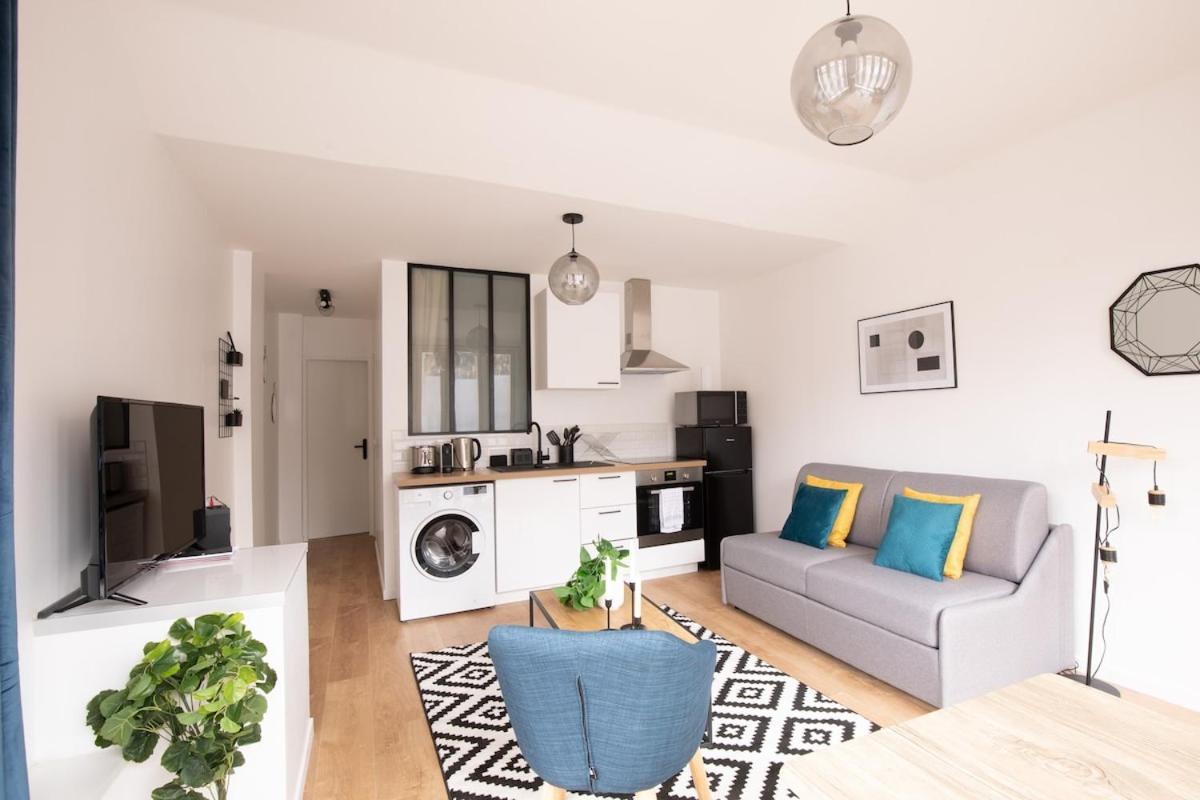 Appartement Lumineux Proche Parc De La Villette Paris Exteriör bild